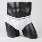 Stripe Logo Brief // White + Black (L)