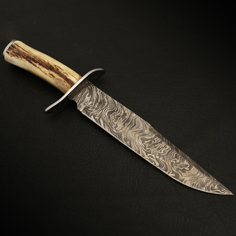 Damascus Stag bowie//1211