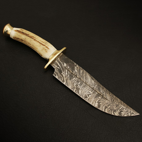 Damascus Stag bowie//1229