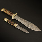 Damascus Bowies // BK29 // Set of 2