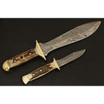 Damascus Bowies // BK29 // Set of 2