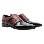 Embassy Monkstrap // Black + Bordeaux (UK: 7)