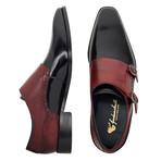 Embassy Monkstrap // Black + Bordeaux (UK: 7)
