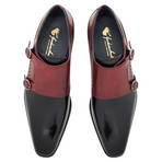 Embassy Monkstrap // Black + Bordeaux (UK: 7)