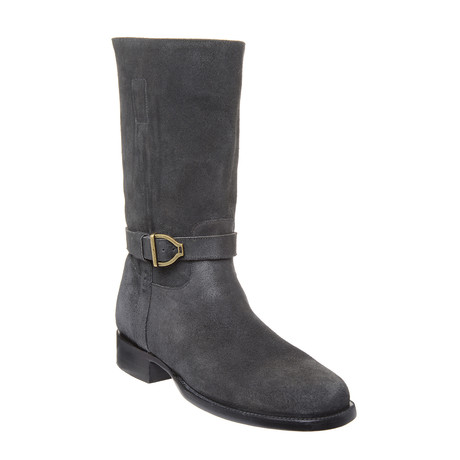 Spilit Suede Roper Style Strap Boot // Charcoal (US: 8)