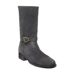 Spilit Suede Roper Style Strap Boot // Charcoal (US: 9)