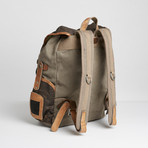 Tapa Two Tone Canvas Backpack // Grey