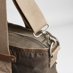 Tapa Two Tone Canvas Tote // Grey