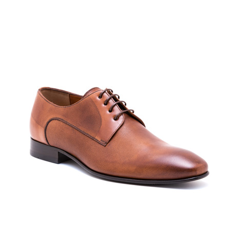 Perforated Plain Toe Derby / Tobacco (Euro: 40)