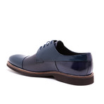 Textured Cap-Toe Derby // Navy (Euro: 44)