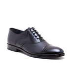 Medallion Cap Toe Oxford // Black (Euro: 43)