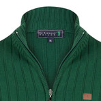 Zip-Up Pullover // Green (XL)