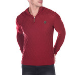 Argyle Pullover // Bordeaux (S)