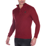 Argyle Pullover // Bordeaux (S)