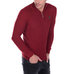 Argyle Pullover // Bordeaux (S)