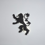Lannister Sigil // Floating Metal Wall Art // LED Backlit (16"W x 13"H x 1"D)