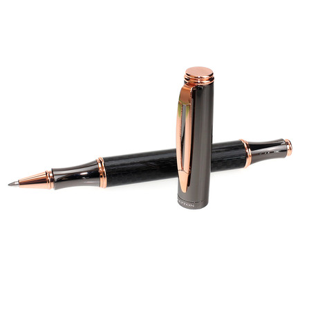 Carbon Fiber Ballpoint Pen // Rose Tone (Twist Point)