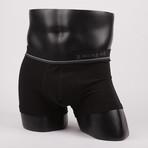 Solid Brazilian Trunks // Heather Grey + Ebony + Black // Pack of 3 (S)