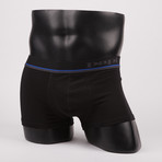 Solid Brazilian Trunks // Heather Grey + Blue + Black // Pack of 3 (S)