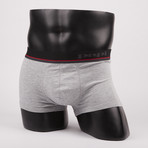 Solid Brazilian Trunks // Heather Grey + Intensity + Black // Pack of 3 (S)