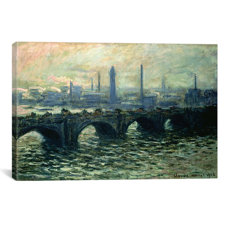 Waterloo Bridge // Claude Monet // 1902 (18"W x 26"H x 0.75"D)