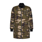 Loyd Triple Zip Long Bomber // Camo Khaki (XL)