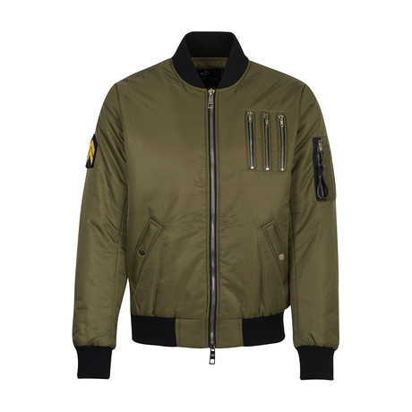 Spleen Triple Zip Bomber // Khaki (S)