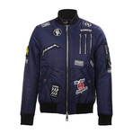 Cooper Patch Bomber Jacket // Navy (2XL)