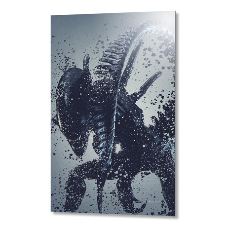 Alien Warrior Version 2 // Aluminum Print (16"W x 24"H x 0.2"D)
