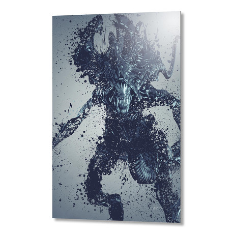 Alien King // Aluminum Print (16"W x 16"H x 0.2"D)