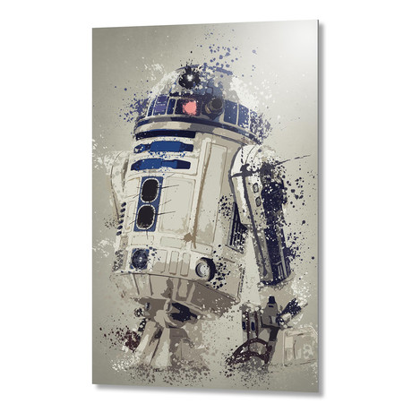 R2-D2 // Aluminum Print (16"W x 24"H x 0.2"D)