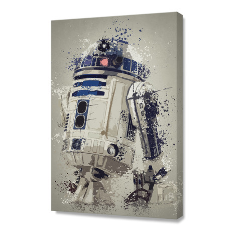 R2-D2 // Stretched Canvas (16"W x 24"H x 1.5"D)