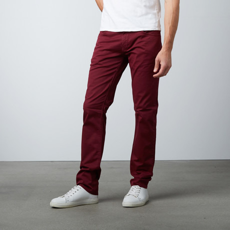 Bridgeton 5 Pocket Pant // Burgundy (29WX32L)