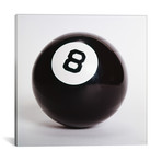 1970's Pool Billiard Ball Eight Ball (18"W x 18"H x 0.75"D)