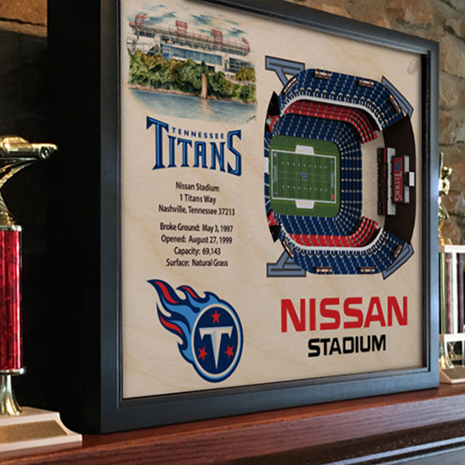 12x18 Photo Stat Frame Tennessee Titans 