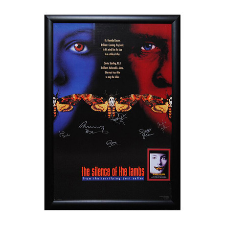 Framed + Signed Movie Poster // Silence of Lambs