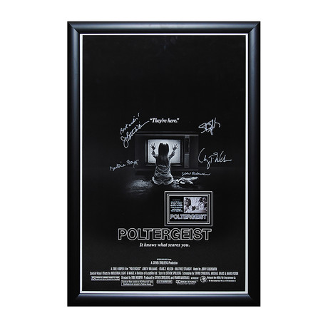 Framed + Signed Movie Poster // Poltergeist