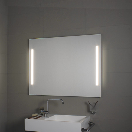 Side LED Lighted Bathroom Wall Mirror