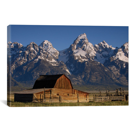 Cunningham Cabin In Front Of Grand Teton Range, Wyoming (26"W x 18"H x 0.75"D)