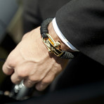 KCUF Slim Luxury Paracord Bracelet // 24K Gold (Medium)