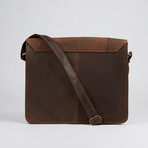 Vintage Distressed Messenger Bag