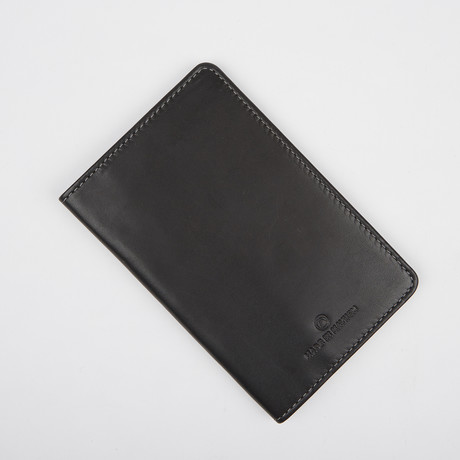 Clark Medium Passport Wallet (Jet Black)