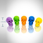 Rainbow of Skulls // Set of 5