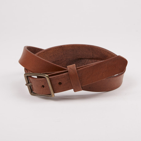Smith 1.0 Leather Belt // Whiskey (S)