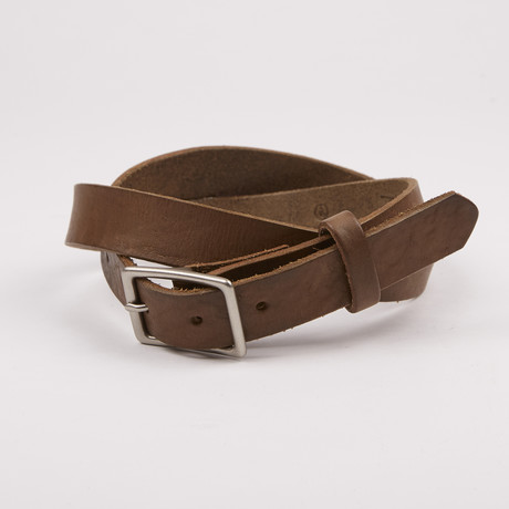 Smith 1.0 Leather Belt // Oatmeal (S)