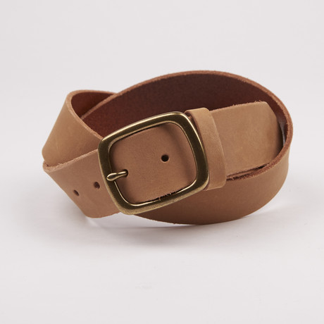 Smith 1.5 Leather Belt // Oatmeal (S)