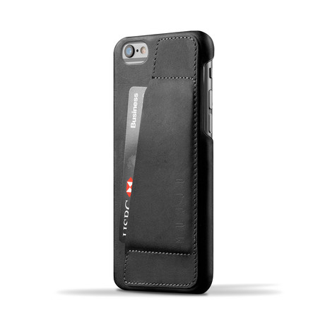 Leather Wallet Case 80° // iPhone 6 + 6s Plus // Black