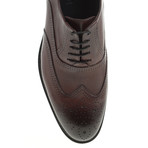 Fully Emboseed Oxford // Claret Red (Euro: 45)