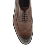 Fully Emboseed Oxford // Tobacco (Euro: 43)