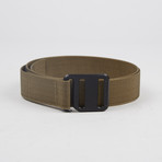 Ti Hook Black Anodized Aluminum Buckle + Coyote Brown Strap (Small)